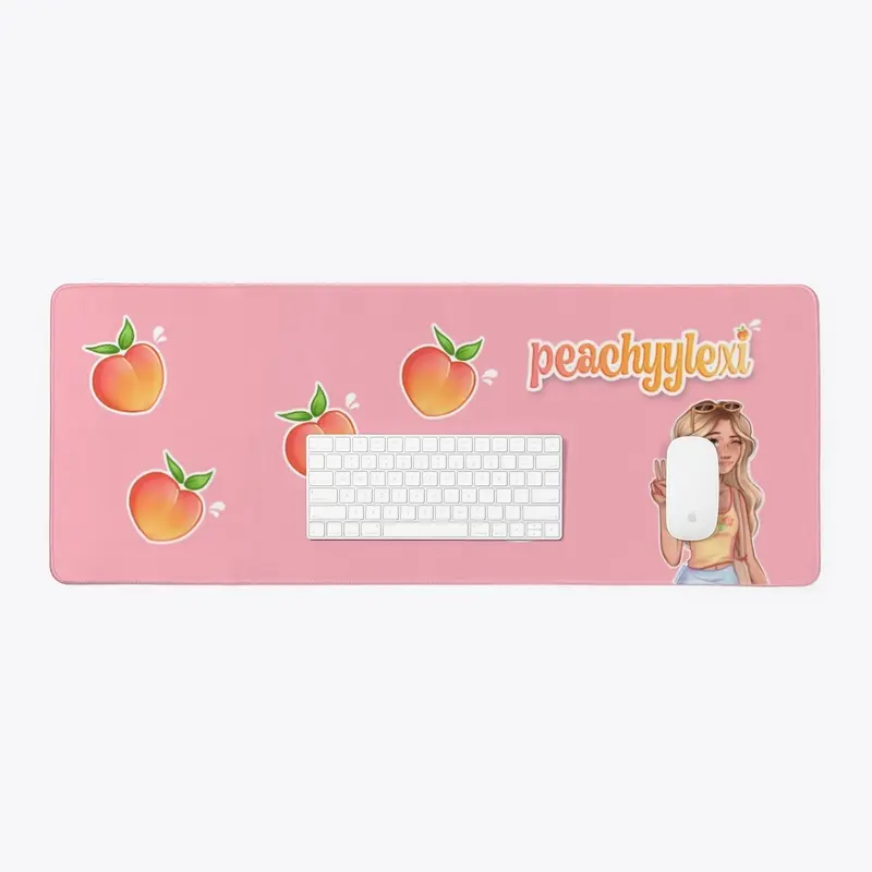 Peachyylexi Desk Mat