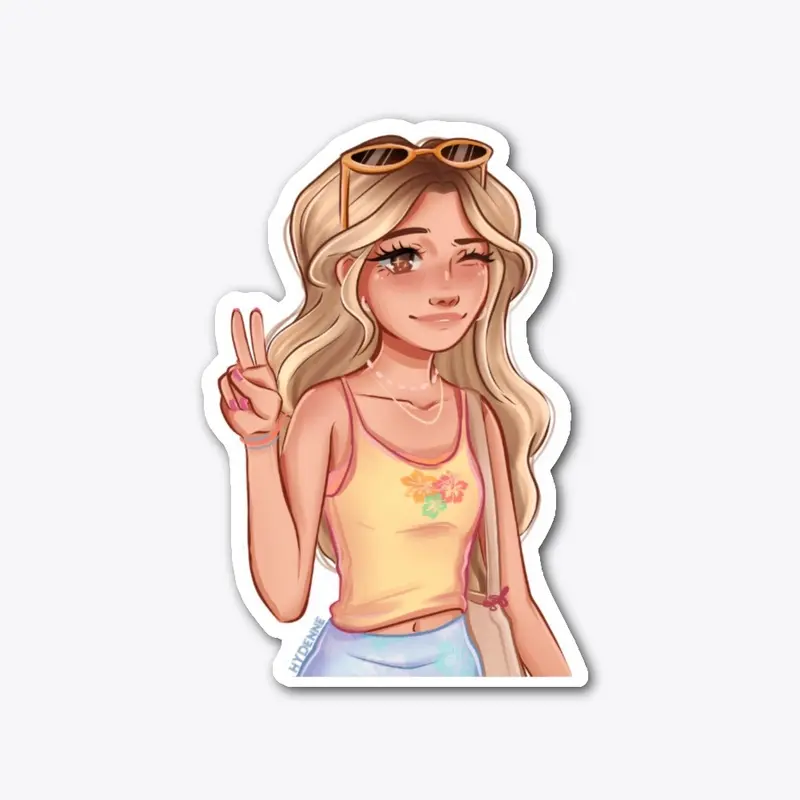 Peachyylexi sticker