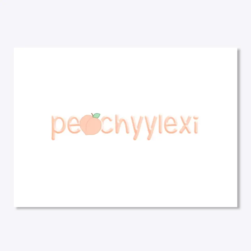 Peachyylexi Logo Sticker